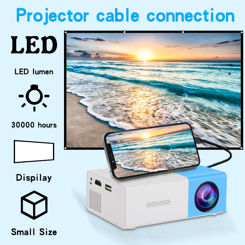 Home Cinema Compact - Ultra-High-Definition-Projektor für die Wandprojektion im Schlafzimmer
