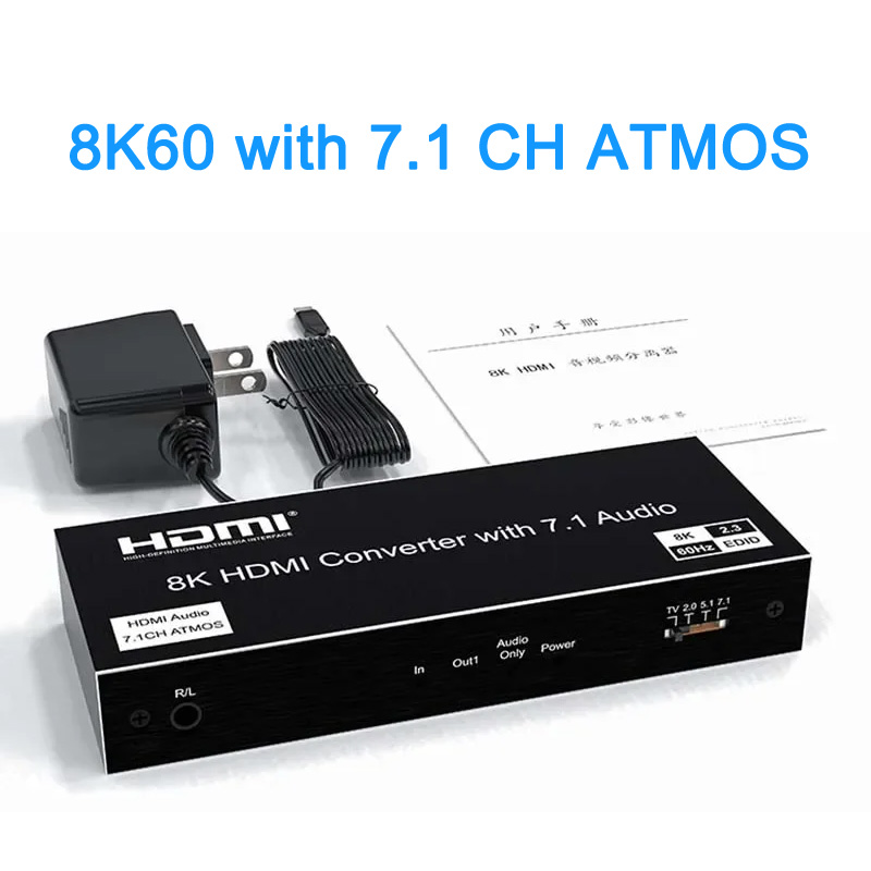 Surround Sound Decoder - 8K 60 Hz HDMI Video Konverter