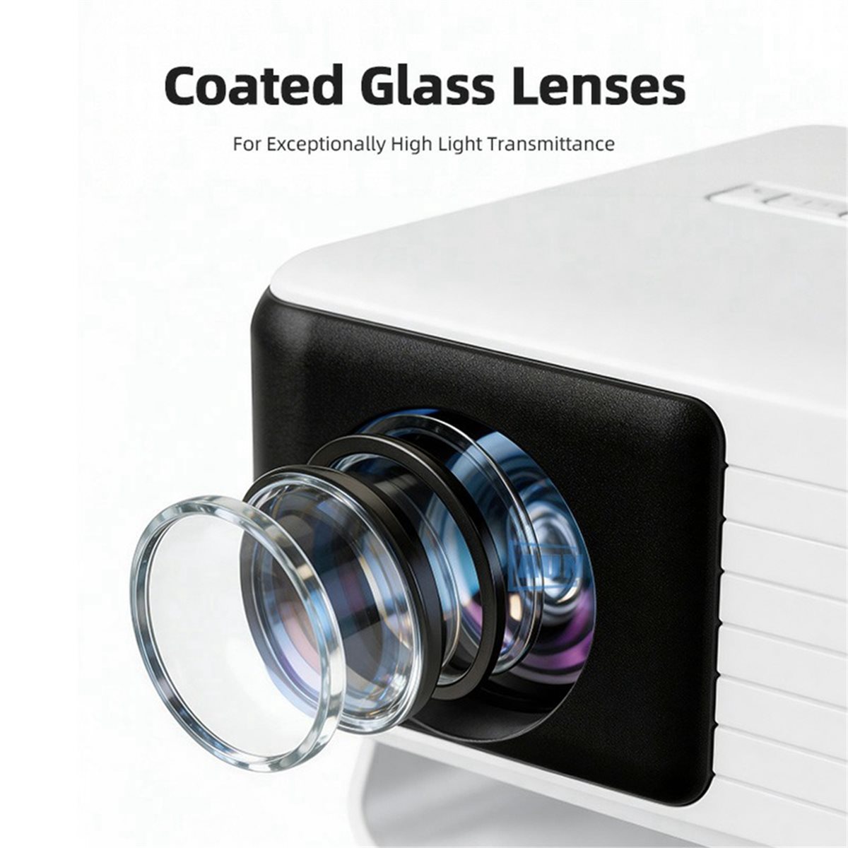 Home Cinema Compact - L70A Y3 Mini-Projektor Tragbares Heimkino Smart