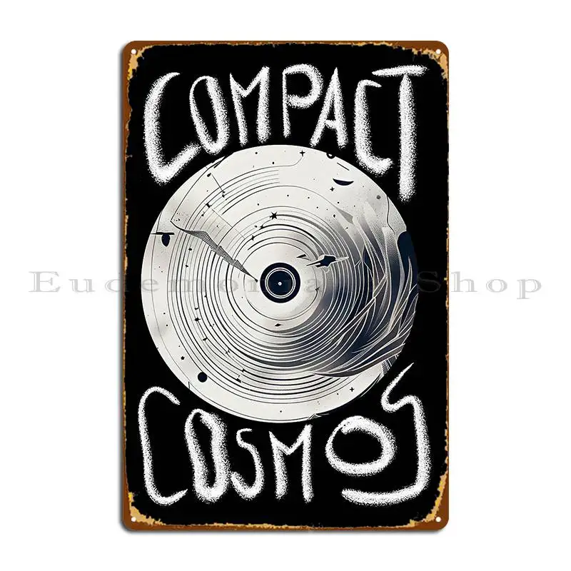 Home Cinema Compact - Vinyl Record Compact Cosmos Metallschild, Kino-Plaketten,