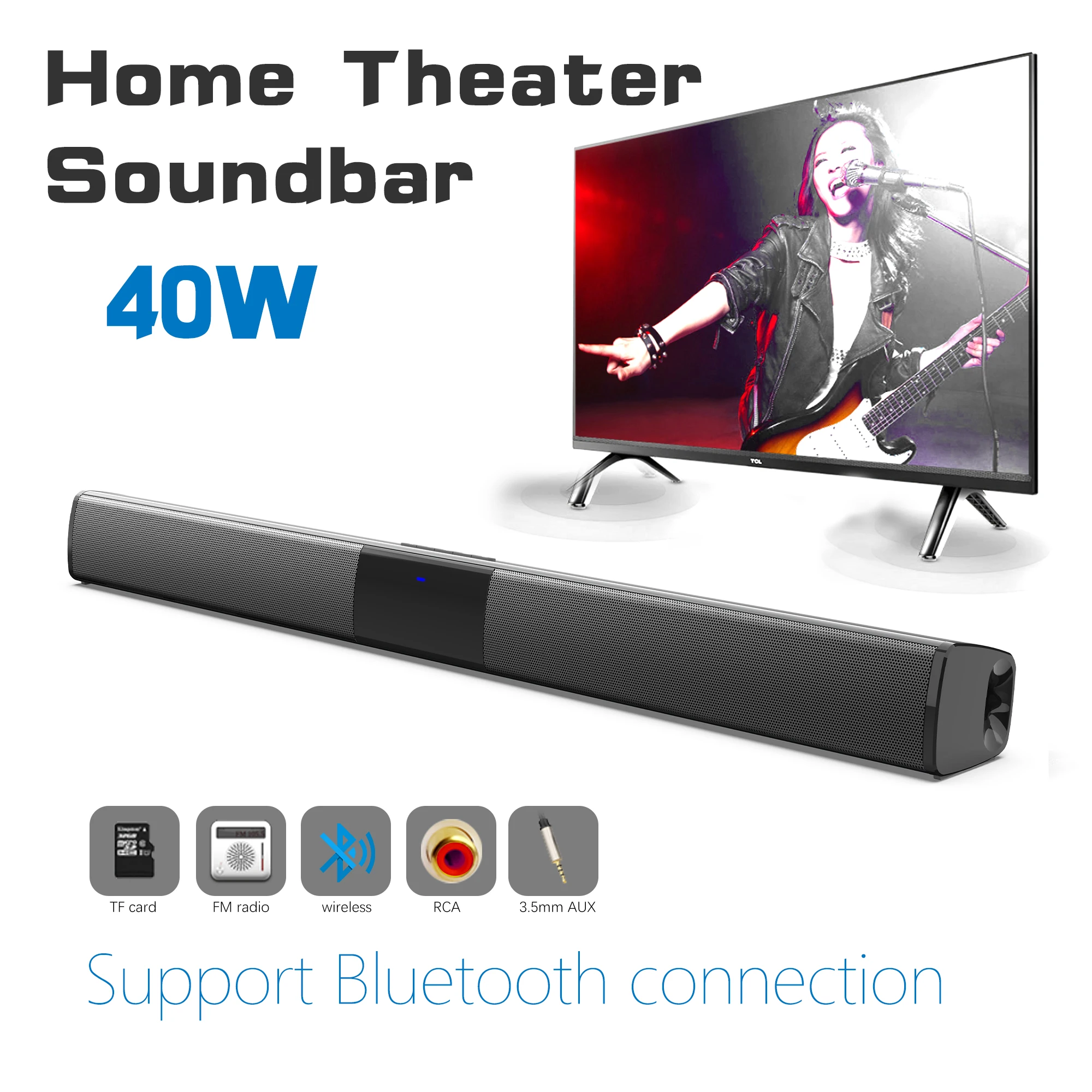 Home Cinema Audio System - 40W High Power Soundbar für TV