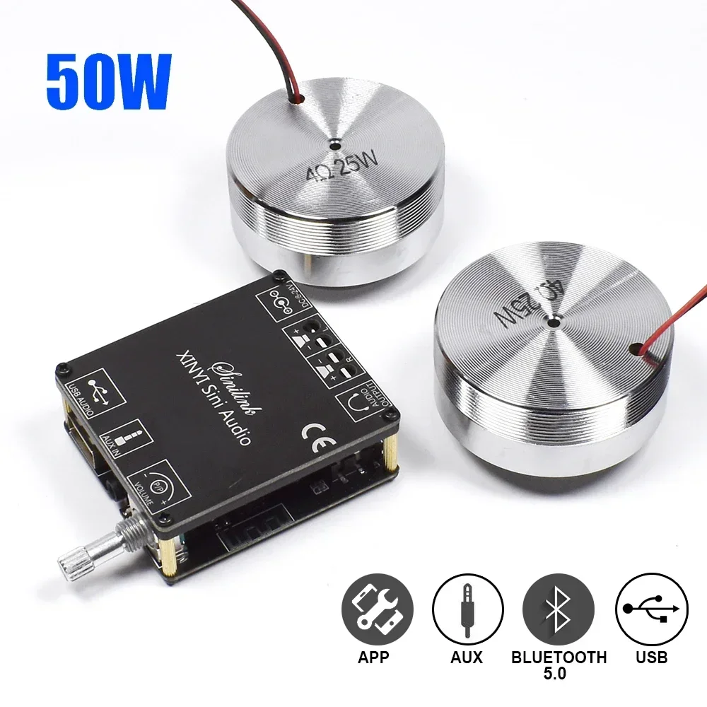 Home Cinema Audio System - 2*25W Tragbare Stereo Vibration Lautsprecher Audio