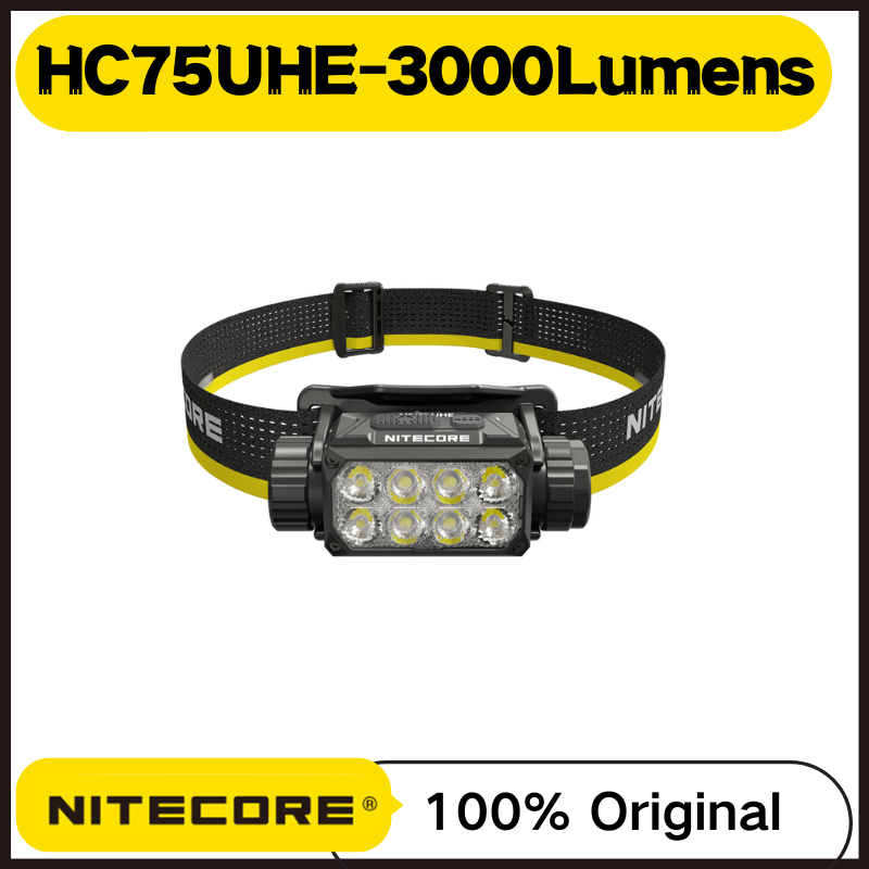 Home Cinema Imax - NITECORE HC75 UHE wiederaufladbare E-Focus-Arbeitsstirnlampe, 3000