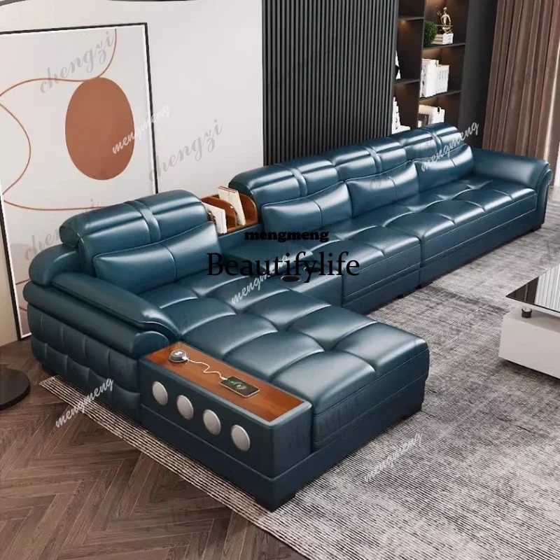 Home Cinema For Small Room - D5556 Echtes Leder Kleine Apartment-Sofas Luxus-Apartment-Kino-Schlafzimmer-Sofas