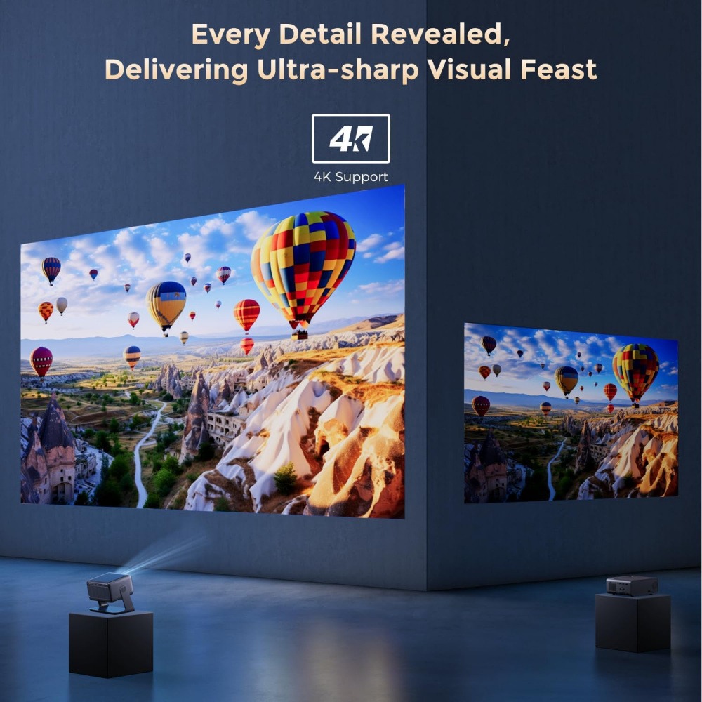 4K Video-Projektor WLAN Blueto – Home Cinema Compact Bewertung und Preis
