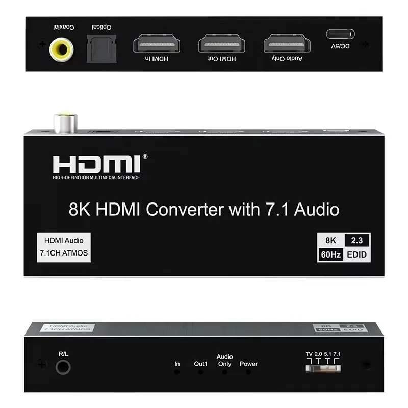 8K 60 Hz HDMI Video Konverter  – Surround Sound Decoder Bewertung und Preis