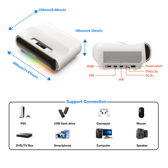 Dreifarbiger Laser-Projektor U – Home Cinema Ultra Short Throw Projector Bewertung und Preis
