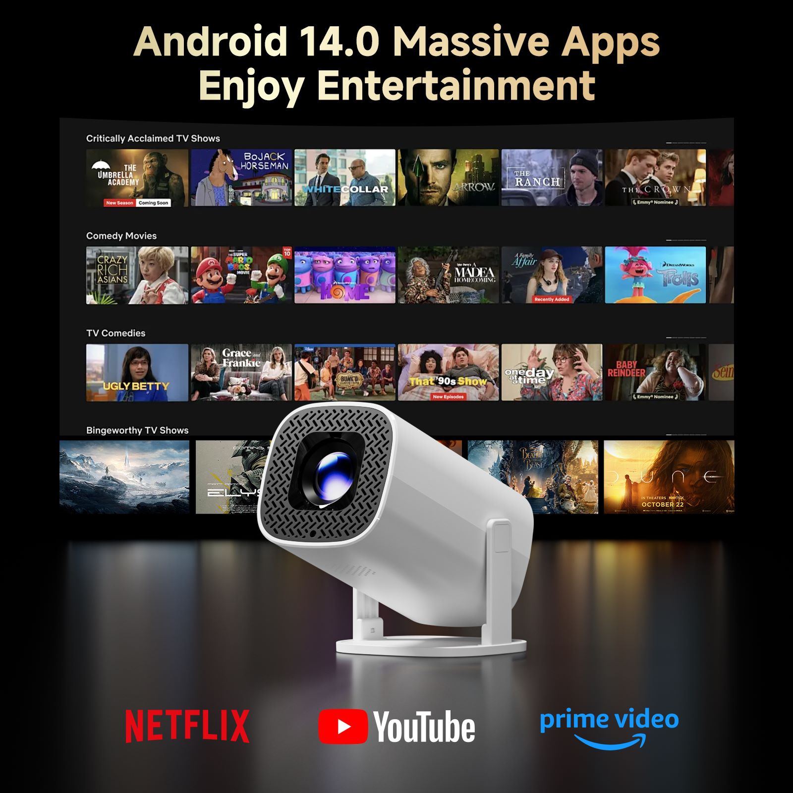 HONGTOP P30PRO Smart Mini-Proj – Home Cinema Compact Bewertung und Preis