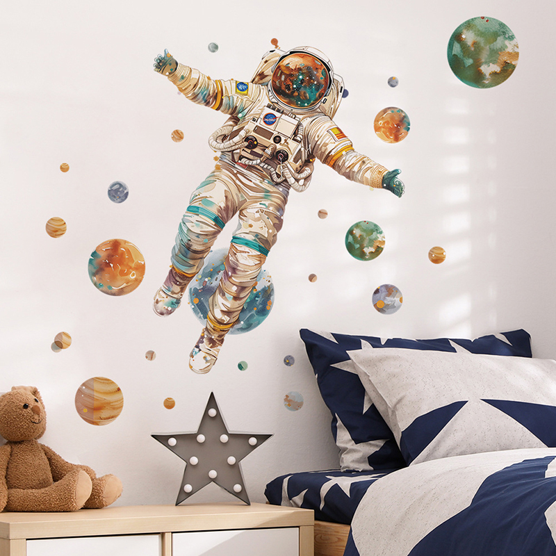 Cartoon Traum Astronaut Planet – Home Cinema Wall Bewertung und Preis