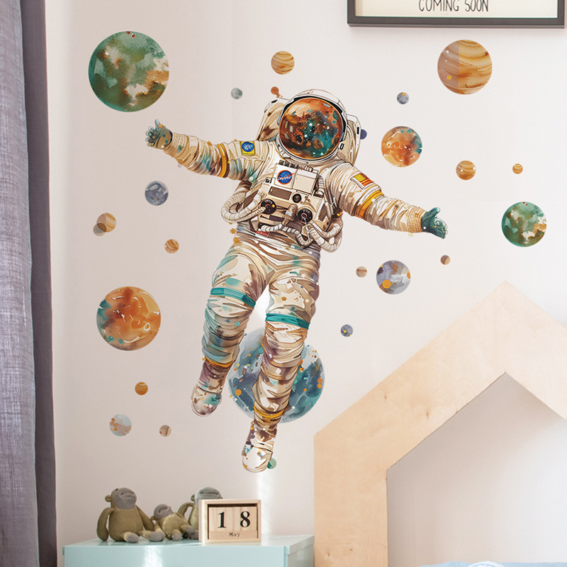 Cartoon Traum Astronaut Planet – Home Cinema Wall Bewertung und Preis