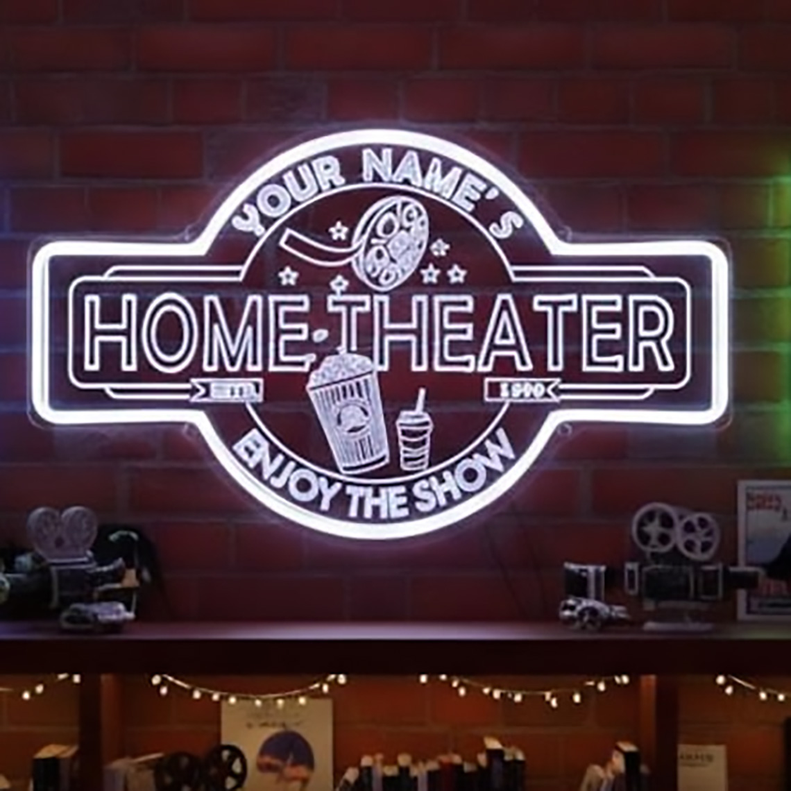 Maßgefertigtes Heimkino-Neonsc – Home Cinema Wall Bewertung und Preis