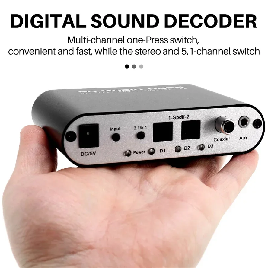 Digital-zu-Analog 5.1 Audio-De – Surround Sound Decoder Bewertung und Preis