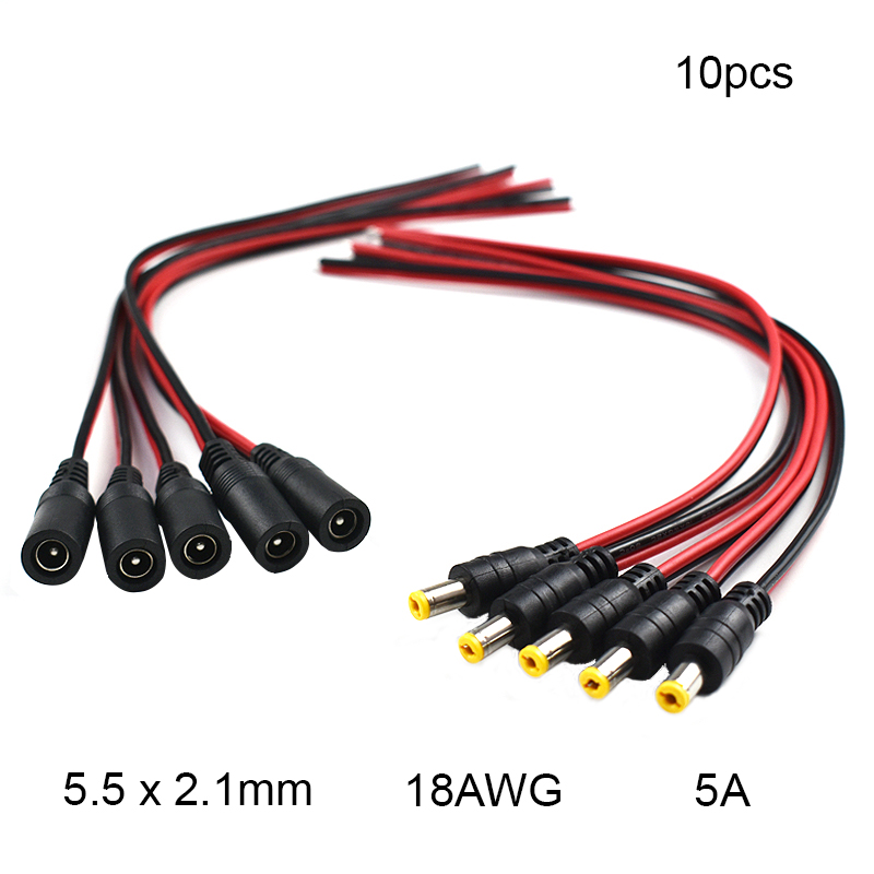 18 AWG 10 Stück 5,5 x 2,1 mm m – Ambient Light Strip Tv Bewertung und Preis