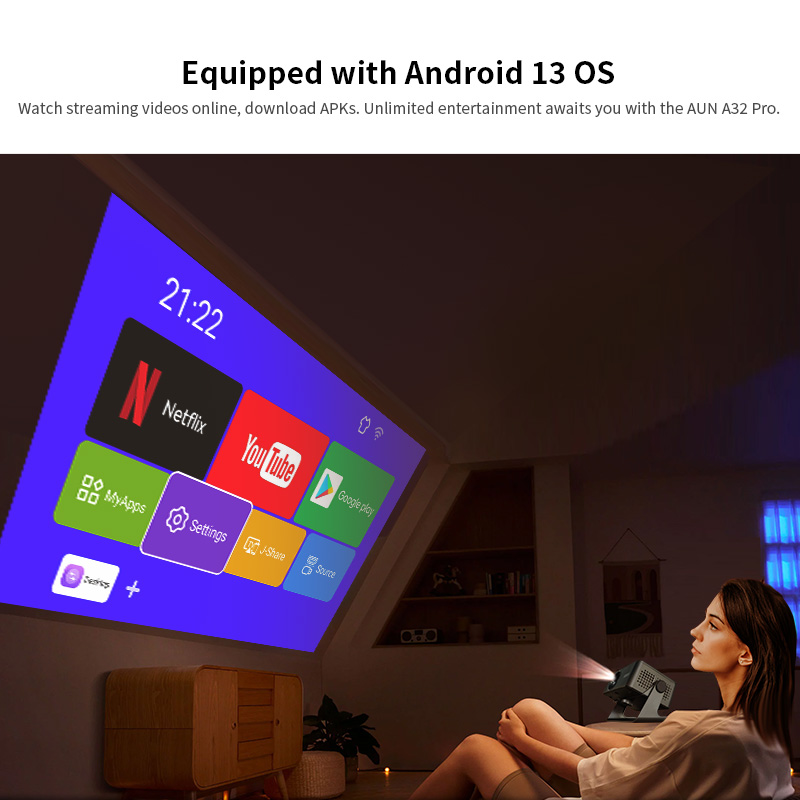 AUN A32 Pro Android 13 Projekt – Home Cinema Compact Bewertung und Preis