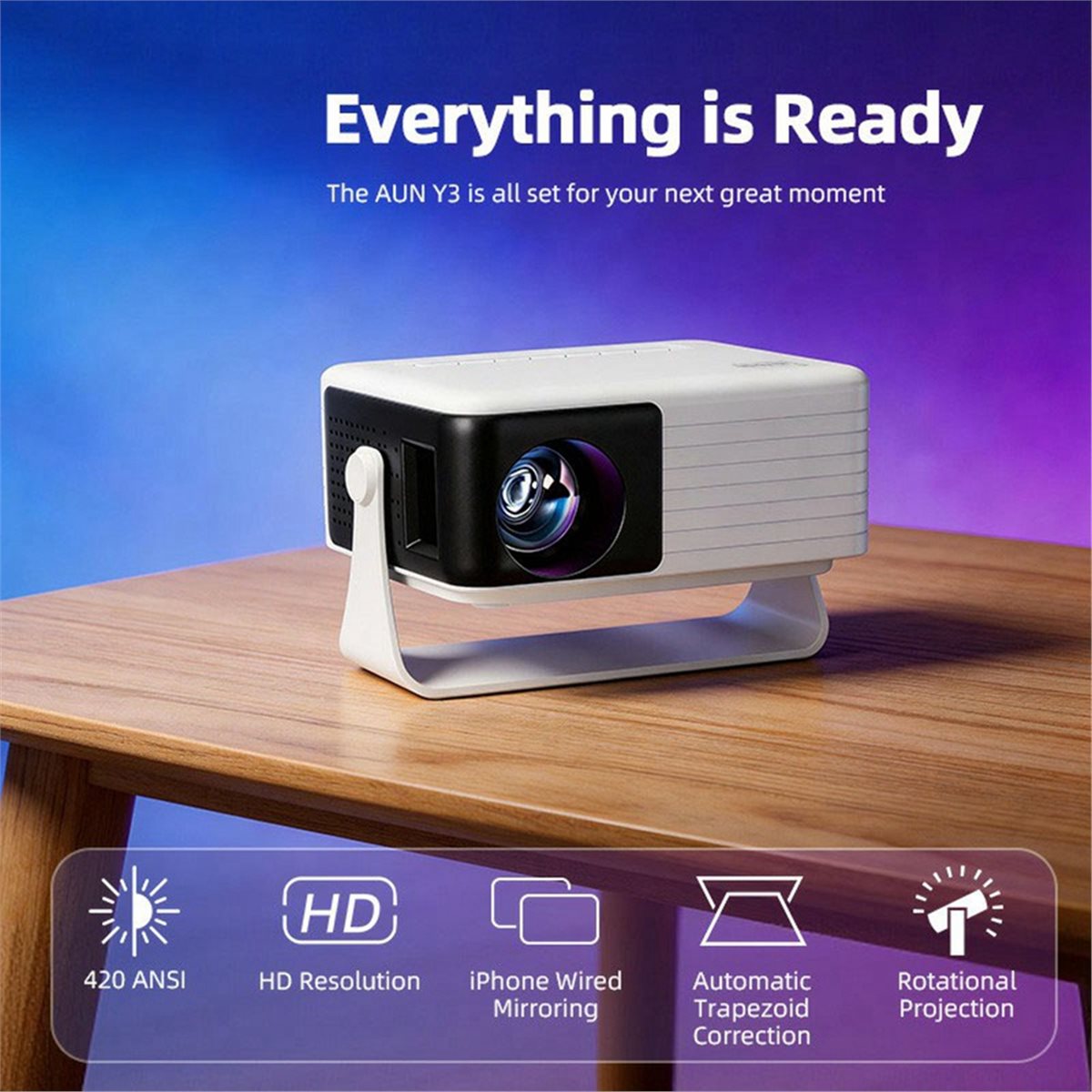 L70A Y3 Mini-Projektor Tragbar – Home Cinema Compact Bewertung und Preis