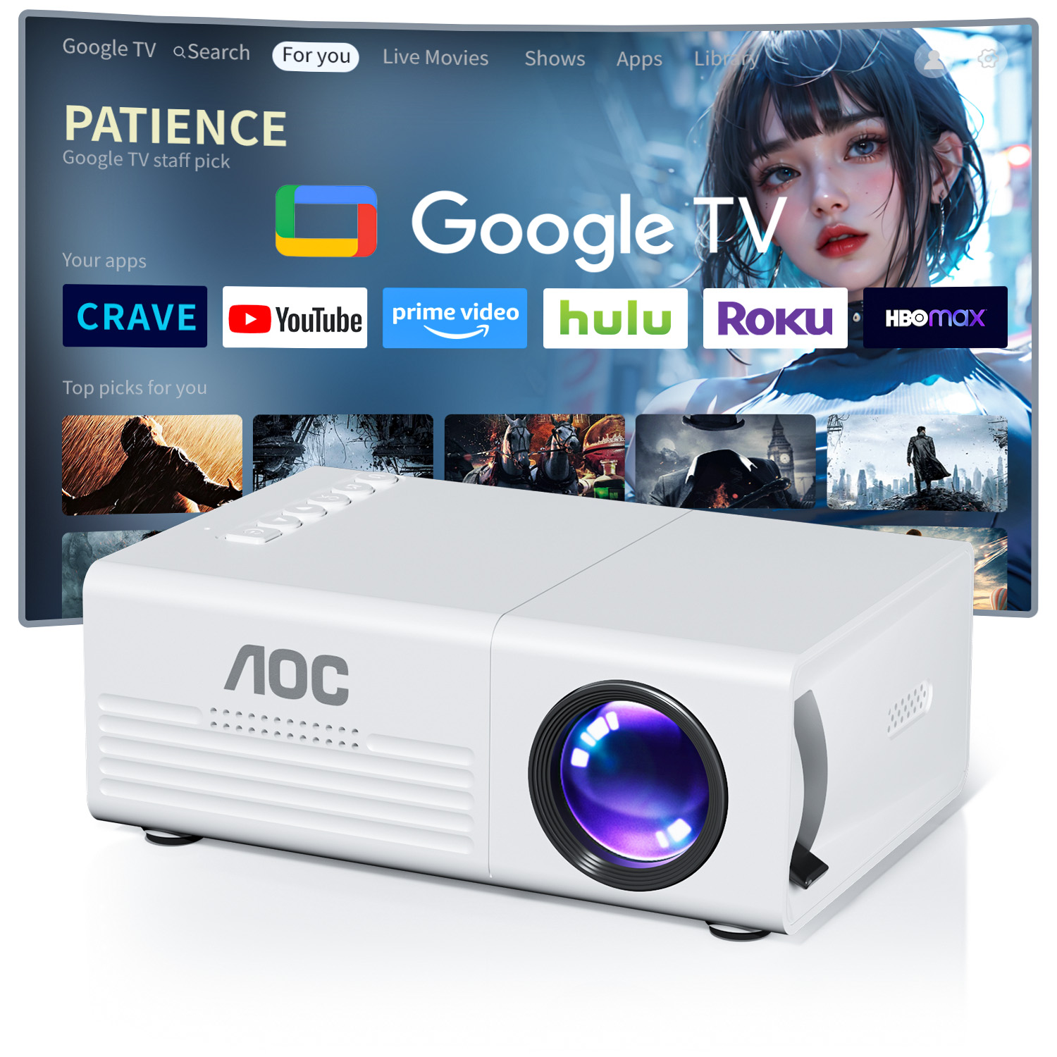 AOC Mini-Projektor TFT LCD WLA – Home Cinema Compact Bewertung und Preis