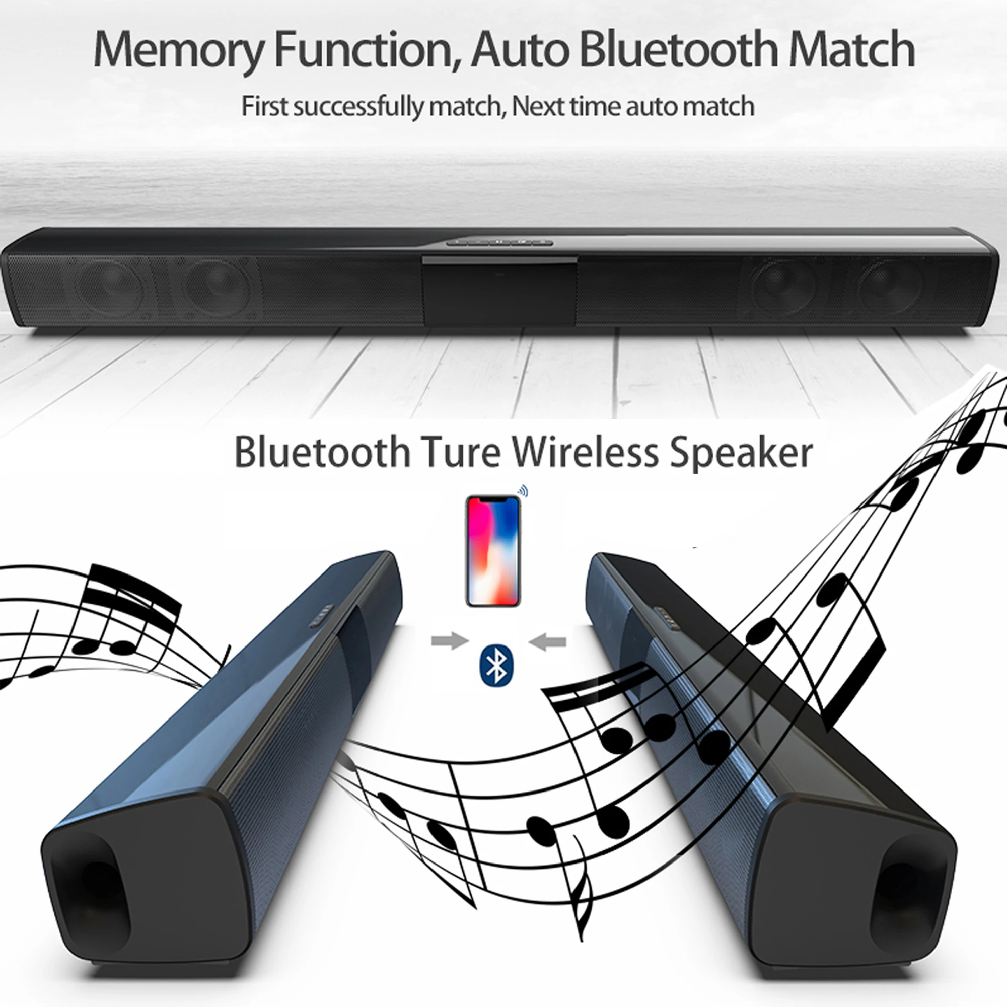 40W High Power Soundbar für TV – Home Cinema Audio System Bewertung und Preis
