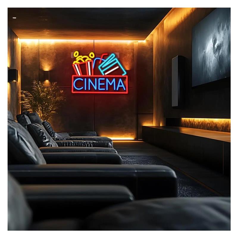 Kino-Neonschild, USB-betrieben – Home Cinema Today Bewertung und Preis