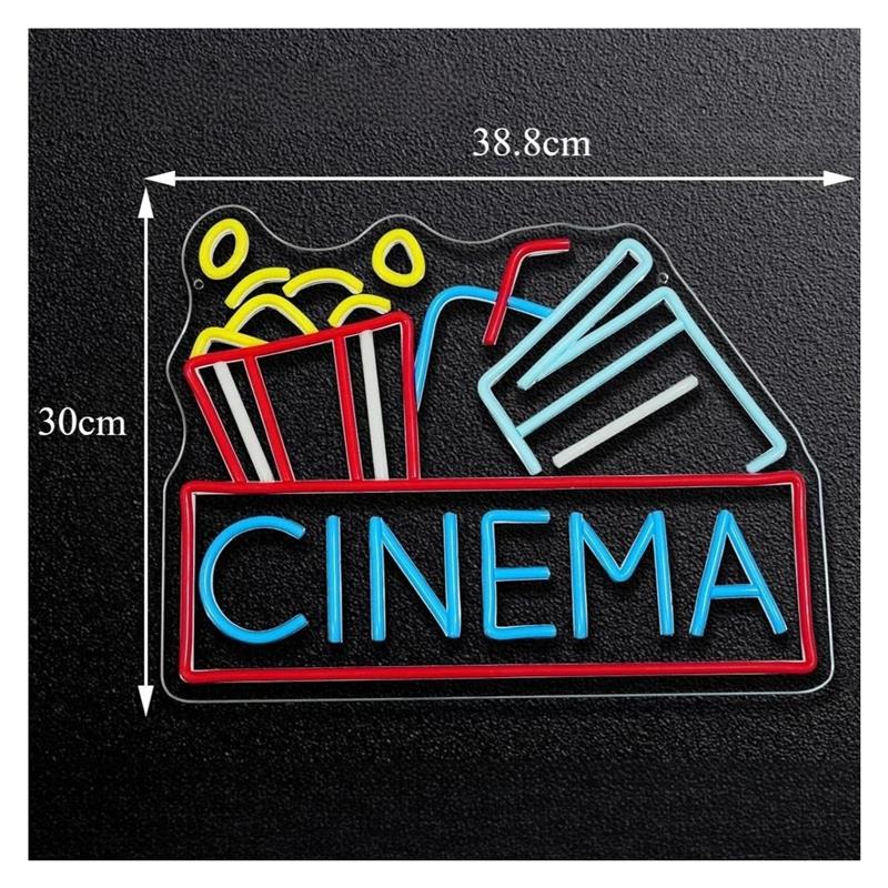 Kino-Neonschild, USB-betrieben – Home Cinema Today Bewertung und Preis