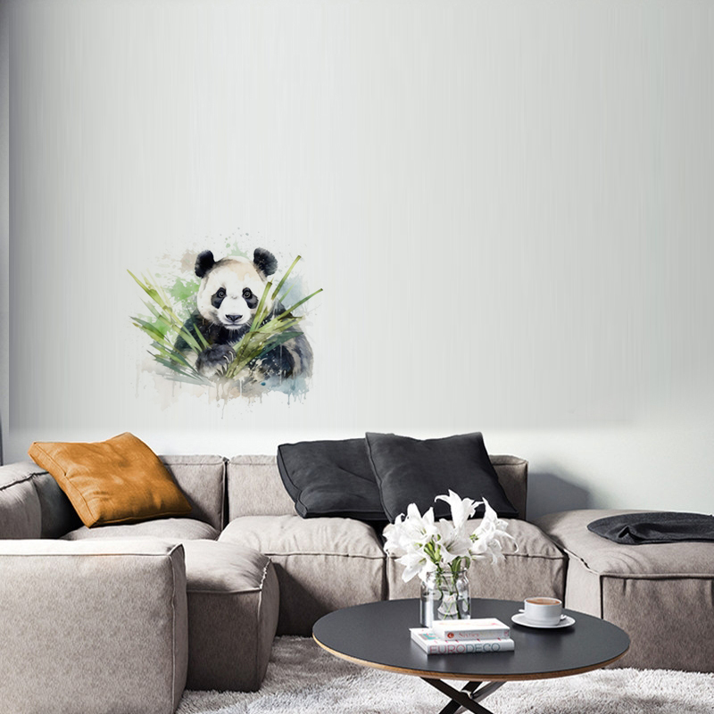 C76 #   Aquarell Panda Wandauf – Home Cinema Wall Bewertung und Preis