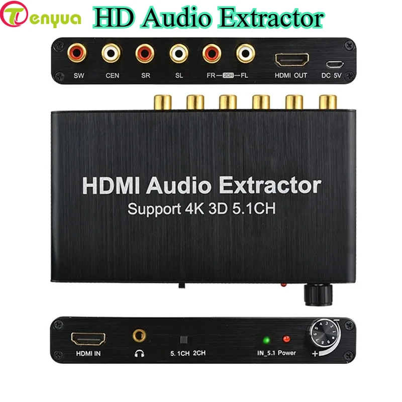 4K HD Audio Extractor Decoder  – Surround Sound Decoder Bewertung und Preis