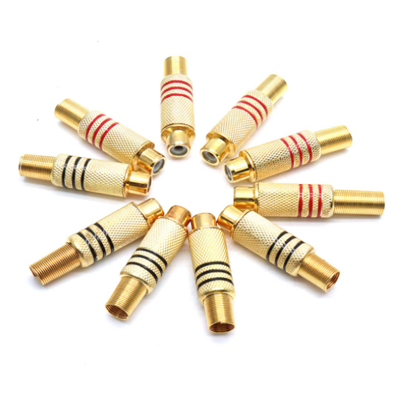 4 Stück RCA-Stecker Vergoldet  – Home Cinema Audio System Bewertung und Preis
